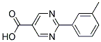 2-(3-methylphenyl)pyrimidine-5-carboxylic acid Struktur