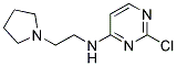 2-chloro-N-(2-pyrrolidin-1-ylethyl)pyrimidin-4-amine Struktur