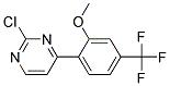 2-Chloro-4-(2-methoxy-4-trifluoromethyl-phenyl)-pyrimidine Struktur