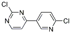 2-Chloro-4-(6-chloro-pyridin-3-yl)-pyrimidine Struktur