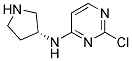 2-chloro-N-[(3R)-pyrrolidin-3-yl]pyrimidin-4-amine Struktur