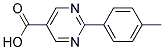 2-(4-methylphenyl)pyrimidine-5-carboxylic acid Struktur