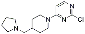 2-chloro-4-[4-(pyrrolidin-1-ylmethyl)piperidin-1-yl]pyrimidine Struktur