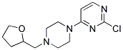 2-chloro-4-[4-(tetrahydrofuran-2-ylmethyl)piperazin-1-yl]pyrimidine Struktur