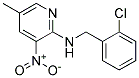 (2-Chloro-benzyl)-(5-methyl-3-nitro-pyridin-2-yl)-amine Struktur