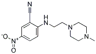 2-[2-(4-Methyl-piperazin-1-yl)-ethylamino]-5-nitro-benzonitrile Struktur