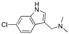 1-(6-chloro-1H-indol-3-yl)-N,N-dimethylmethanamine Struktur