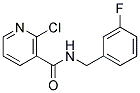 2-Chloro-N-(3-fluoro-benzyl)-nicotinamide Struktur