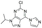 2-chloro-6-(1H-imidazol-1-yl)-9-(1-methylethyl)-9H-purine Struktur