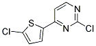 2-Chloro-4-(5-chloro-thiophen-2-yl)-pyrimidine Struktur