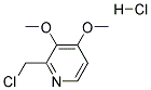 2-Chlormethyl-3,4-dimethoxypyridine Hcl Struktur