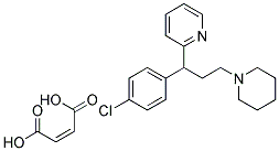 (+/-)-2-(4-CHLORO-A-(2-PIPERIDINOETHYL)BENZYL)PYRIDINEMALEATE Struktur