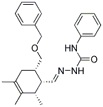 (1A,2A,6A)-6-BENZYLOXYMETHYL-2,3,4-TRIMETHYL-3-CYCLOHEXENECARBALDEHYDE4-PHENYLSEMICARBAZONE Struktur