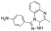 1-(P-AMINOPHENYL)-3,3A-DIHYDRO-4-METHYL(1,2,4)TRIAZOLO(4,3-A)QUINOXALINE Struktur