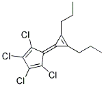 1,2,3,4-TETRACHLORO-5-(2,3-DIPROPYL-2-CYCLOPROPEN-1-YLIDENE)-1,3-CYCLOPENTADIENE Struktur