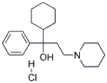 1-CYCLOHEXYL-1-PHENYL-3-PIPERIDINO-1-PROPANOLHYDROCHLORIDE Struktur