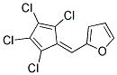 2-((2,3,4,5-TETRACHLORO-2,4-CYCLOPENTADIENYLIDENE)METHYL)FURAN Struktur