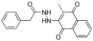 2'-(3-METHYL-1,4-DIOXO-1,4-DIHYDRO-2-NAPHTHYL)-2-PHENYLACETOHYDRAZIDE Struktur