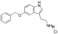 2-(5-BENZYLOXY-3-INDOLYL)ETHYLAMINEHYDROCHLORIDE Struktur