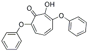 2-HYDROXY-3,7-DIPHENOXY-2,4,6-CYCLOHEPTATRIEN-1-ONE Struktur