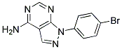 1-(4-Bromophenyl)-1H-pyrazolo[3,4-d]pyrimidin-4-ylamine Struktur