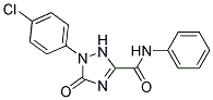 1-(4-Chlorophenyl)-2,5-dihydro-5-oxo-1H-1,2,4-triazole-3-carboxylicacidphenylamide Struktur