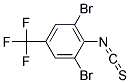 2,6-Dibromo-4-(trifluoromethyl)phenylisothiocyanate Struktur