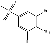 2,6-Dibromo-4-methylsulfonylaniline Struktur