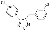 1-(3-Chlorobenzyl)-5-(4-chlorophenyl)-1H-1,2,3,4-tetrazole Struktur