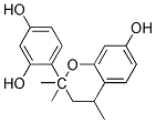 2-(2',4'-DIHYDROXYPHENYL)-7-HYDROXY-2,2,4-TRIMETHYLDIHYDROBENZOPYRANE Struktur