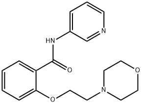 2-(2-Morpholin-4-yl-ethoxy)-N-pyridin-3-yl-benzamide Struktur