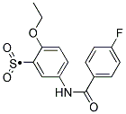 2-ETHOXY-5-(4-FLUORO-BENZOYLAMINO)-BENZENESULFONYL Struktur