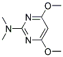 2-DIMETHYLAMINO-4,6-DIMETHOXYPYRIMIDINE Struktur