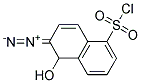 2-DIAZO-1-NAPHTHOL-5-SULPHONYL CHLORIDE Struktur