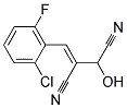 2-CHLORO-6-FLUOROBENZALMALONITRILE Struktur