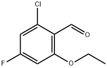 2-CHLORO-6-ETHOXY-4-FLUOROBENZALDEHYDE Struktur