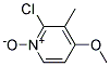 2-CHLORO-3-METHYL-4-METHOXYPYRIDINE N-OXIDE Struktur