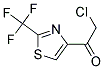 2-CHLORO-1-(2-(TRIFLUOROMETHYL)THIAZOL-4-YL)ETHANONE Struktur