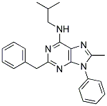 2-BENZYL-N-ISOBUTYL-8-METHYL-9-PHENYL-9H-PURIN-6-AMINE Struktur