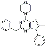 2-BENZYL-8-METHYL-6-MORPHOLINO-9-PHENYL-9H-PURINE Struktur