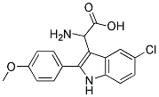 2-AMINO-2-(5-CHLORO-2-(4-METHOXYPHENYL)-1H-INDOL-3-YL)ACETIC ACID Struktur