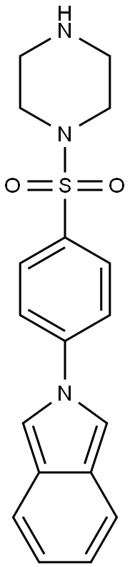 2-[4-(PIPERAZINE-1-SULFONYL)-PHENYL]-ISOINDOLE- Struktur