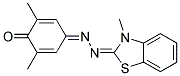 2,6-DIMETHYL-2,5-CYCLOHEXADIENE-1,4-DIONE 4-[(3-METHYL-2(3H)-BENZOTHIAZOLYLIDENE)HYDRAZONE] Struktur