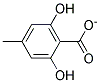 2,6-DIHYDROXY-4-METHYLBENZOATE Struktur