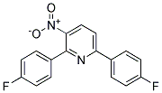 2,6-BIS(4-FLUOROPHENYL)-3-NITROPYRIDINE Struktur