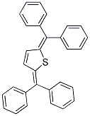 2,5-BIS(DIPHENYLMETHYLENE)-2,5-DIHYDRO-THIOPHENE Struktur