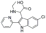 2-(5-CHLORO-2-(PYRIDIN-2-YL)-1H-INDOL-3-YL)-2-(ETHYLAMINO)ACETIC ACID Struktur