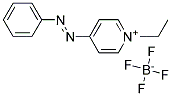 1-ETHYL-4-(PHENYLAZO)-PYRIDINIUM TETRAFLUOROBORATE Struktur