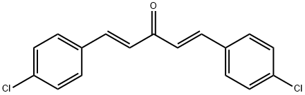 1,5-BIS(4-CHLOROPHENYL)-1,4-PENTADIEN- 3-ONE Struktur