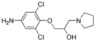 1-(4-AMINO-2,6-DICHLOROPHENOXY)-3-(PYRROLIDIN-1-YL)PROPAN-2-OL Struktur